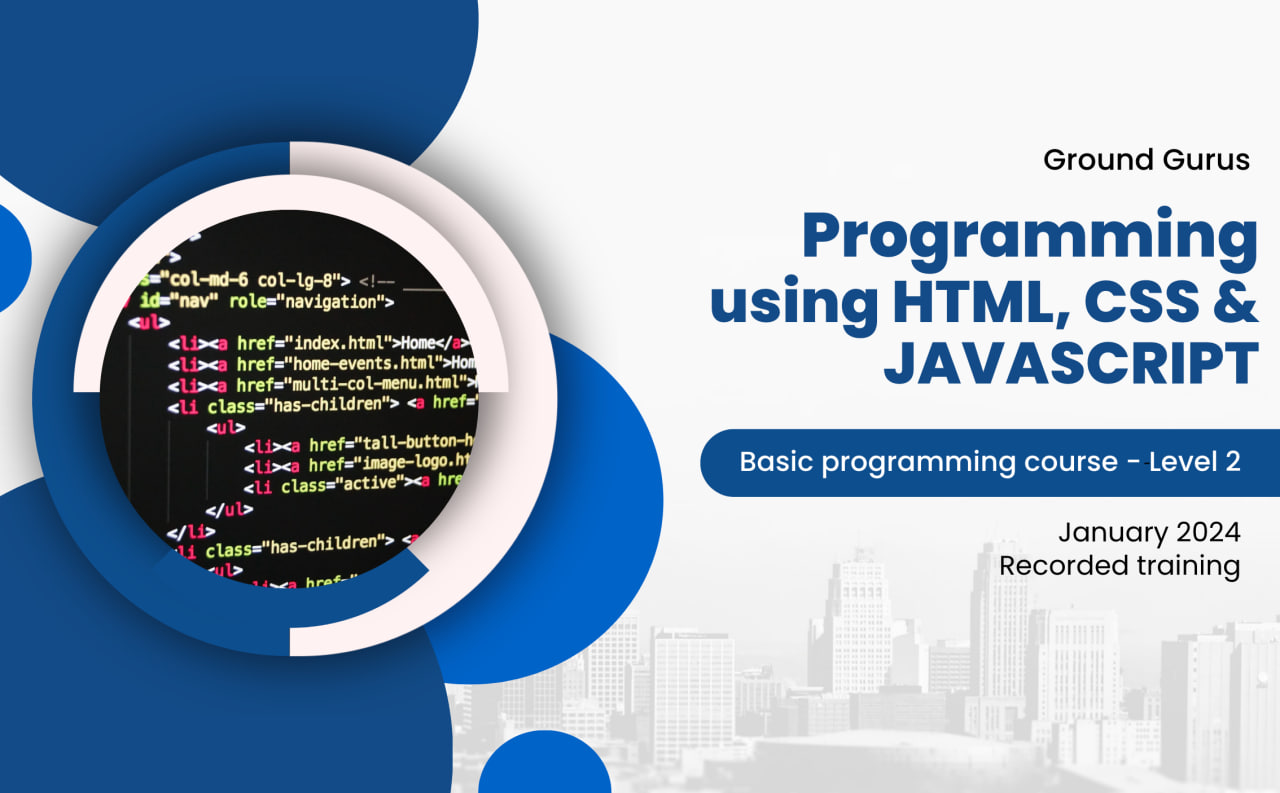 Web Programming using HTML, CSS, & JavaScript