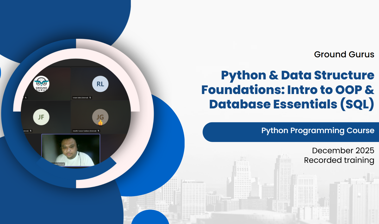 Python & Data Structure Foundations: Intro to OOP & Database Essentials (SQL)